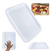 Travessa Rasa em Melamina 38.4  29.1  2.1 Cm Branco