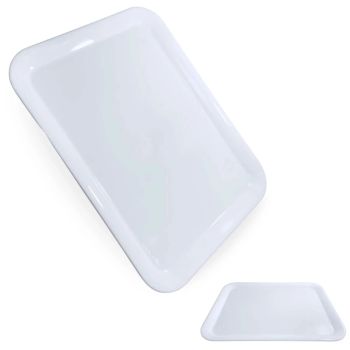 Travessa Rasa em Melamina 44  32.6  1.9 Cm Branco