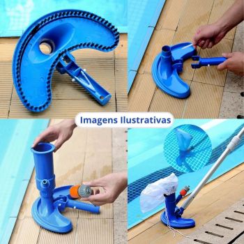 Aspirador com Venturi com Escova para Piscina