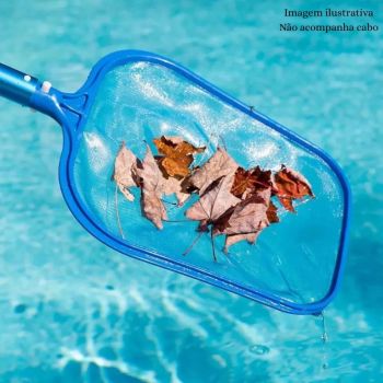 Peneira Plastica para Piscina Sem Cabo 41 X 28 Cm