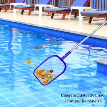 Cabo Aluminio 4 Partes de 42cm para Manuteno Limpeza Piscina 16