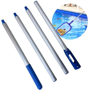 Cabo Aluminio 4 Partes de 42cm para Manuteno Limpeza Piscina 16