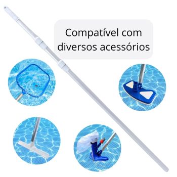 Haste Retrtil Cabo Extensor Telescpico 3,30 Metros em Alumnio